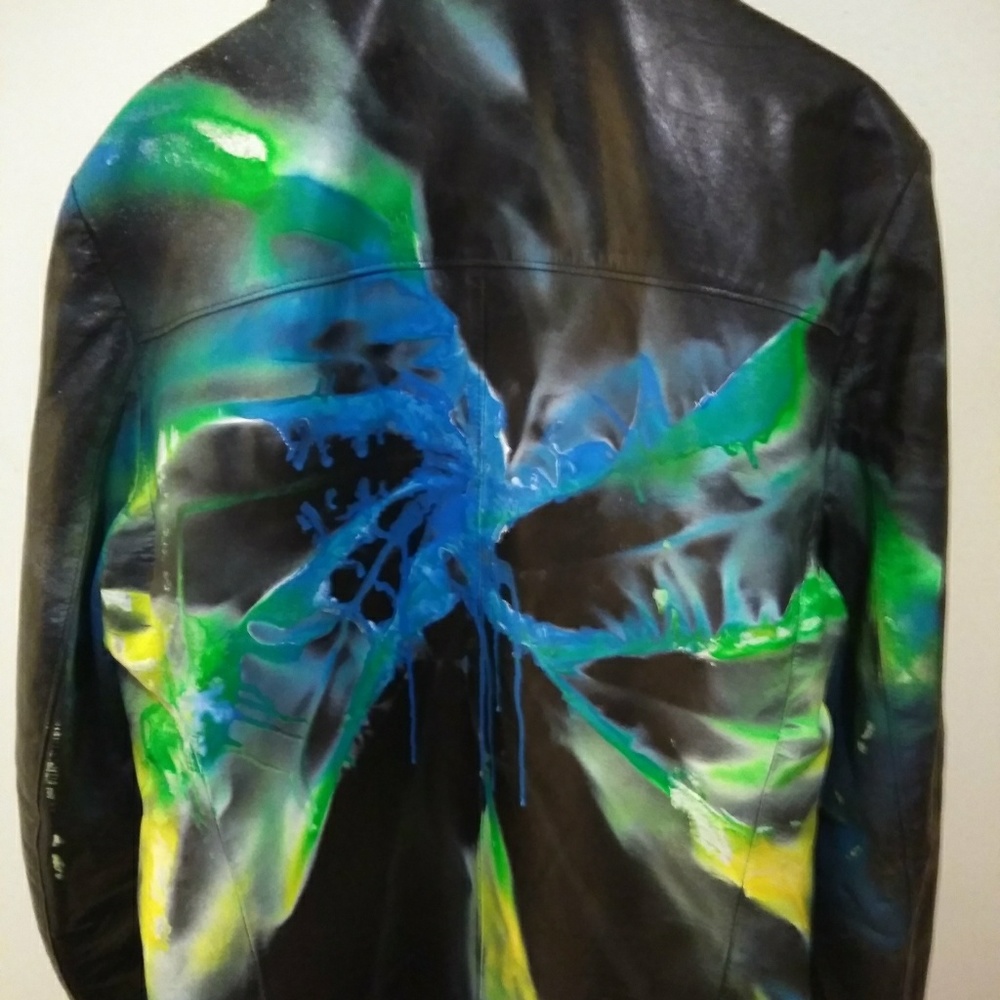 Custom handdyed leather